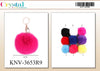 Pom Pom Puff Furry Keychains Assorted Colors (12PC) #KNV3653R9