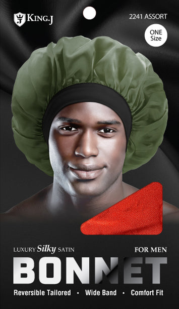 King J Silky Bonnet For Men (6PC)