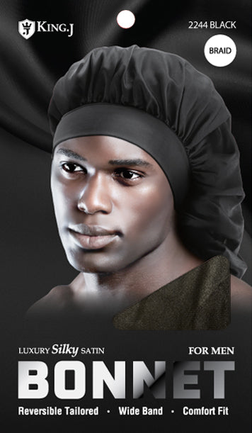 King J Silky Braid Bonnet For Men (6PC)
