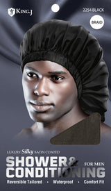 King J Shower & Conditioning Braid Cap For Men (6PC)