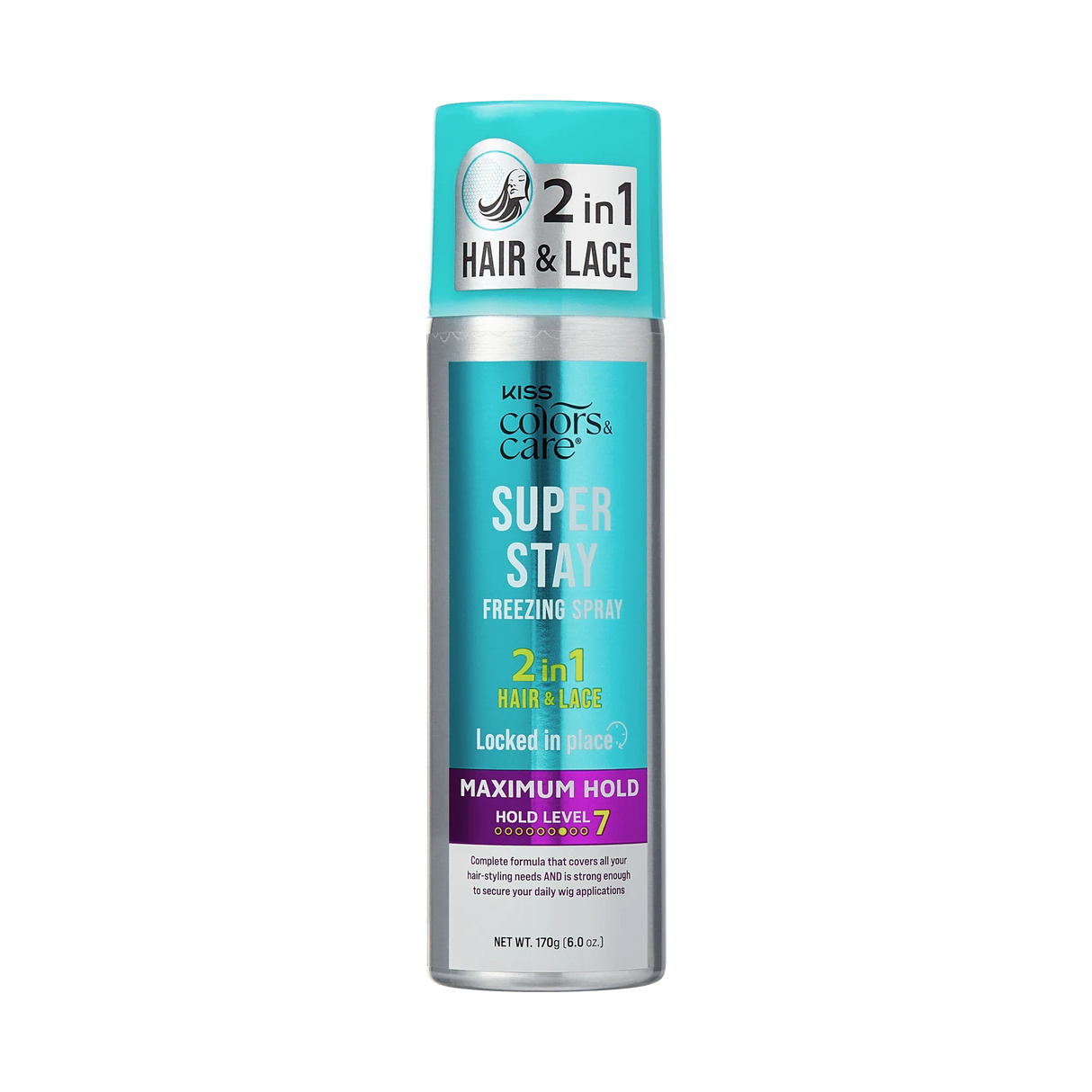 Kiss Colors & Care Super Stay Freezing Spray 6oz #SSS02 (PC)
