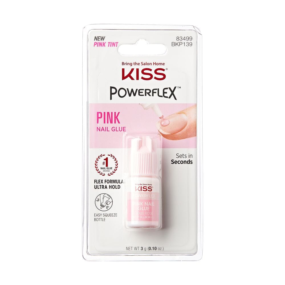 #BKP139 Kiss Powerflex Pink Nail Glue (4PC)