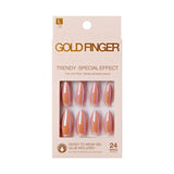 #GSF Kiss Gold Finger Special Effect Nails (PC)