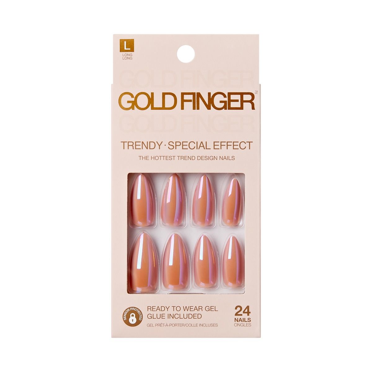 #GSF Kiss Gold Finger Special Effect Nails (PC)