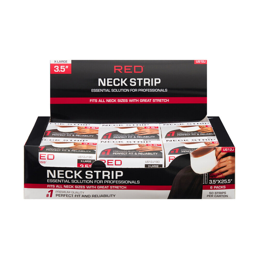 Red by Kiss Neck Strips White 2.5" 60 Strips #US12J (6 PACK / BOX)