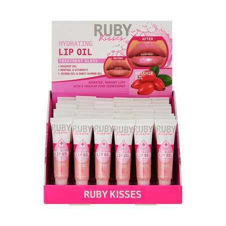 Ruby Kisses Hydrating Lip Oil Rosehip Oil #RLO7D (48PC)