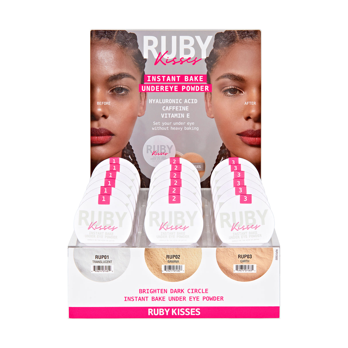 RK by Kiss Under Eye Powder SET #RUPSET (18PC)