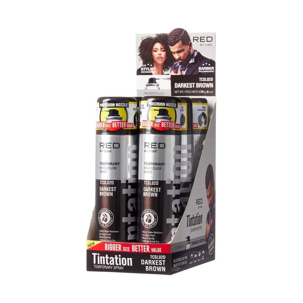 #TCSL Kiss Tintation Color Spray 6oz (6PC)