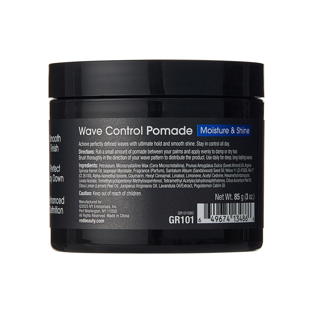 #GR101-102 Red Pro Groomane Wave Control Pomade 3oz (PC)