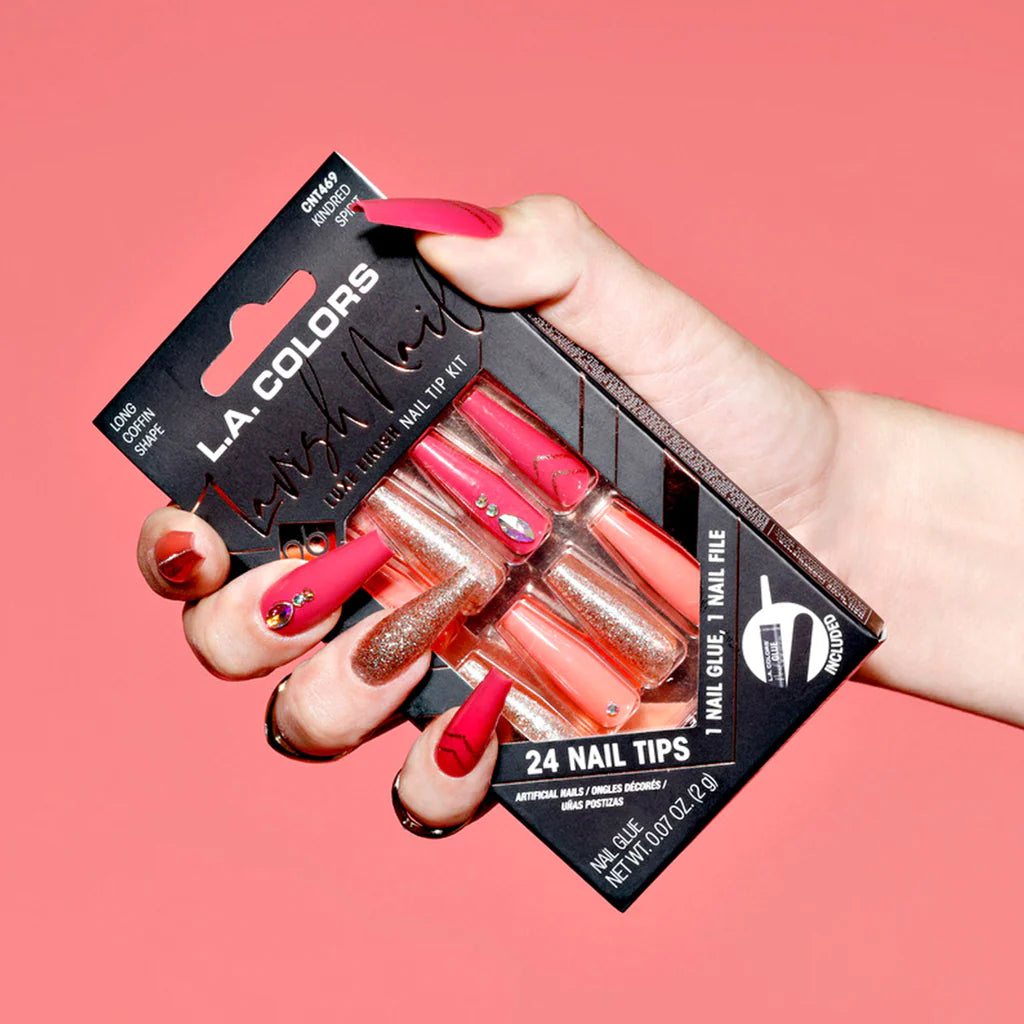 LA Colors Lavish Luxe Finish Nail Tip Kit #CNT469 - Kindred Spirit (3PC)