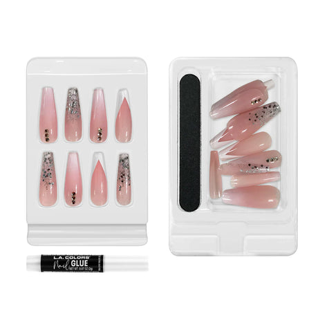 LA Colors Lavish Luxe Finish Nail Tip Kit #CNT470 - Starlight (3PC)