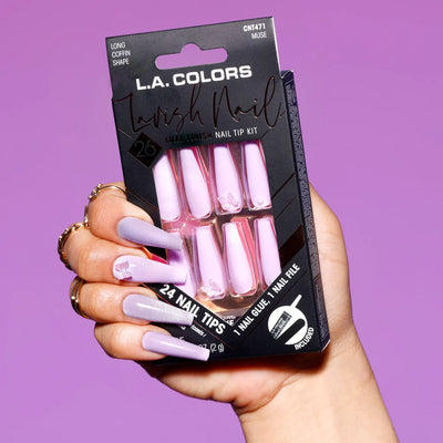 LA Colors Lavish Luxe Finish Nail Tip Kit #CNT471 - Muse (3PC)