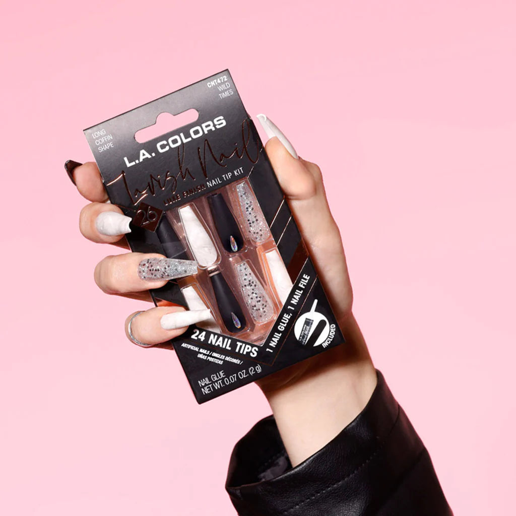 LA Colors Lavish Luxe Finish Nail Tip Kit #CNT472 - Wild Times (3PC)
