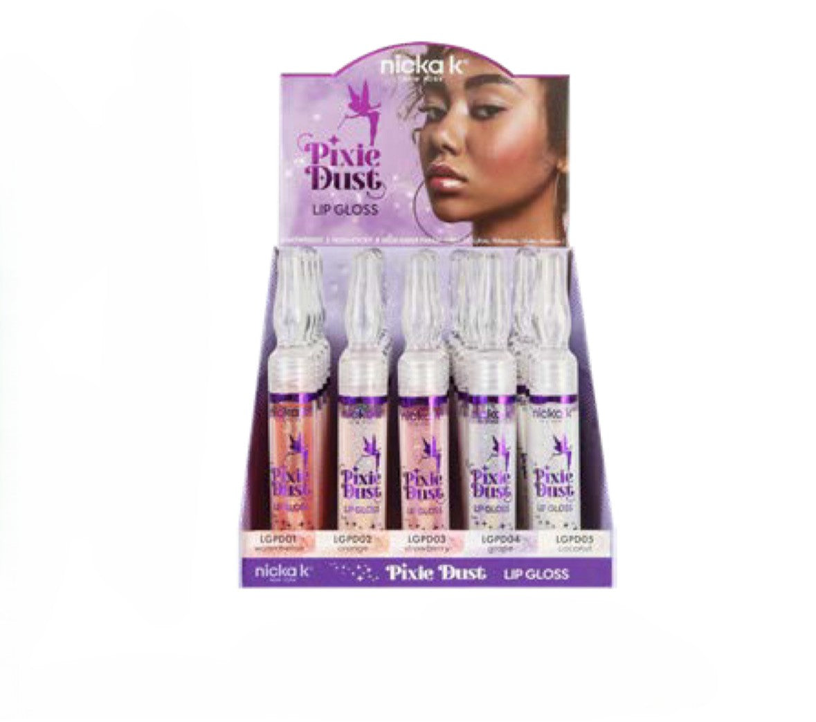 Nicka K Pixie Dust Lipgloss #LGPDB1 (30PC)