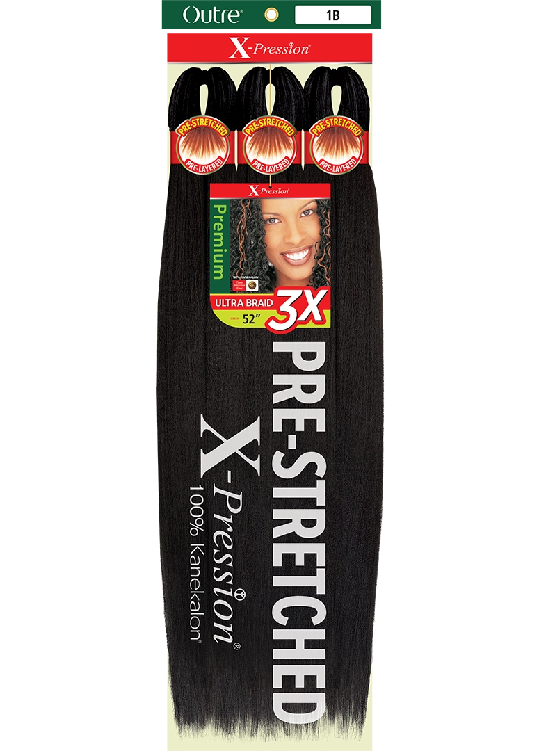 Outre X-Pression: 3X Ultra Pre-Stretched Kanekalon Braid 52”