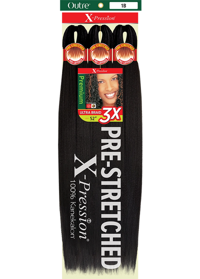 Outre X-Pression: 3X Ultra Pre-Stretched Kanekalon Braid 52”