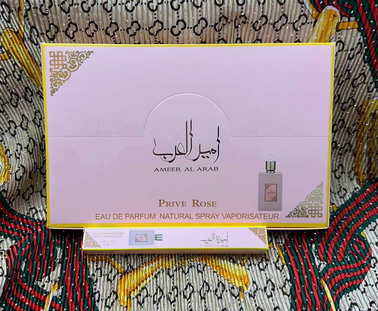 Luxury Travel Size Eau De Parfum Spray 1.18oz #Ameer Al Arab Prive Rose