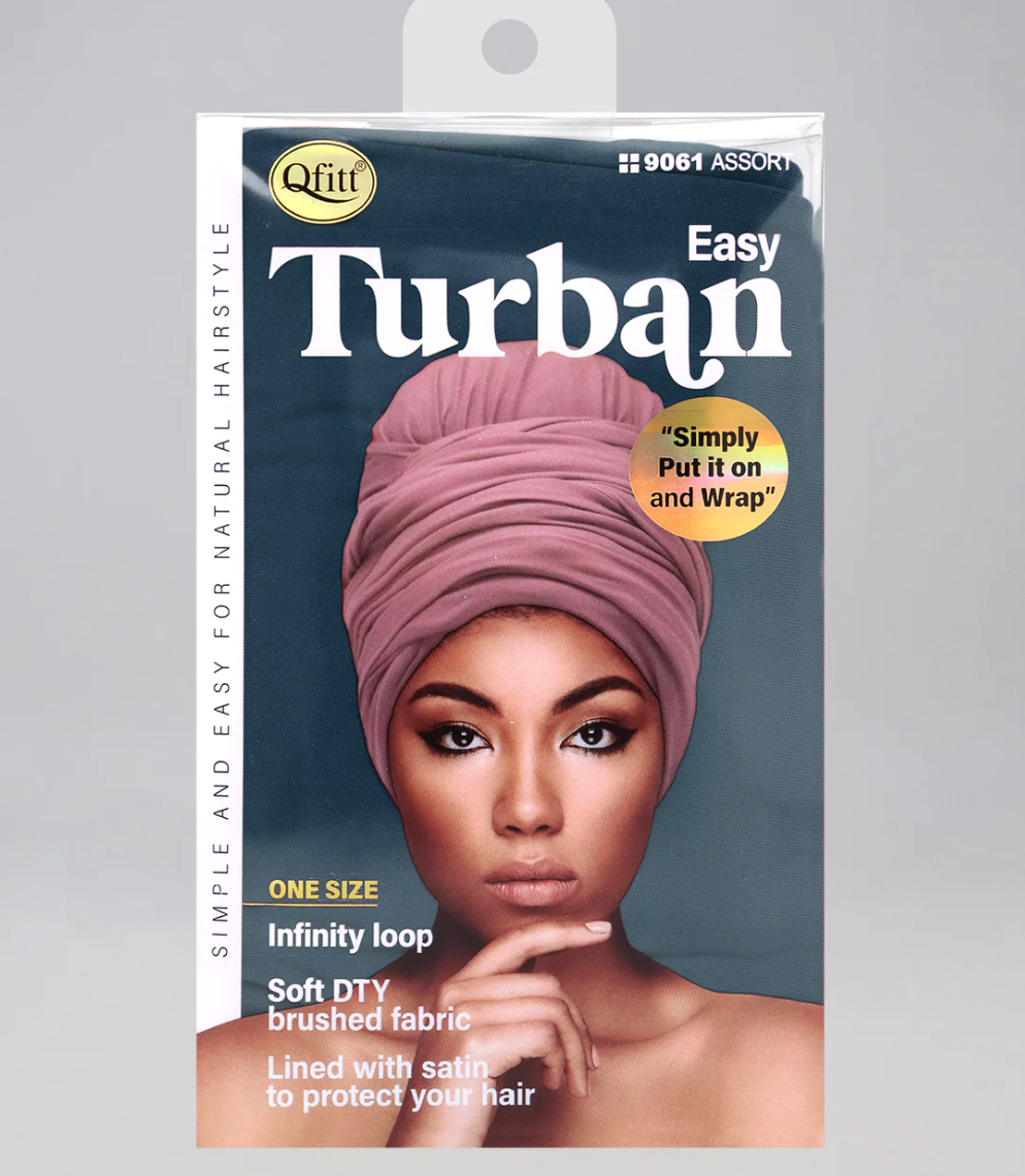 #9061 Qfitt Easy Turban - Assort (6PC)