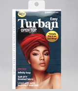 #9063 Qfitt Easy Open Turban - Assort (6PC)