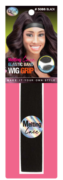 Melting Lace Elastic Band Wig Grip - Black (12PC)