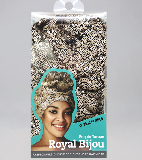 Royal Bijou Sequin Turbans (3PC) - Multiple Colors