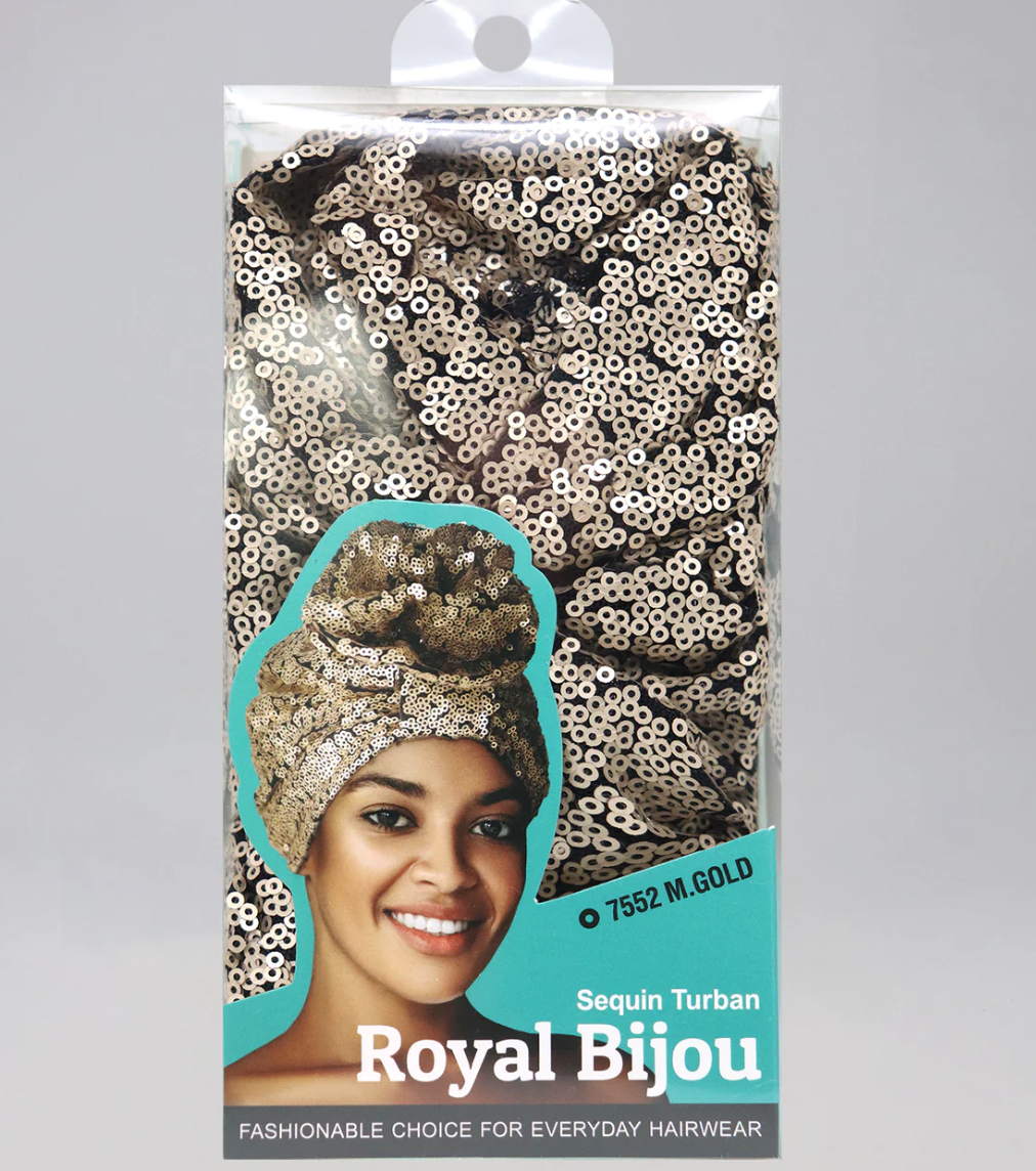 Royal Bijou Sequin Turbans (3PC) - Multiple Colors