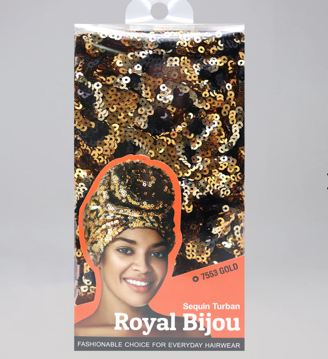 Royal Bijou Sequin Turbans (3PC) - Multiple Colors