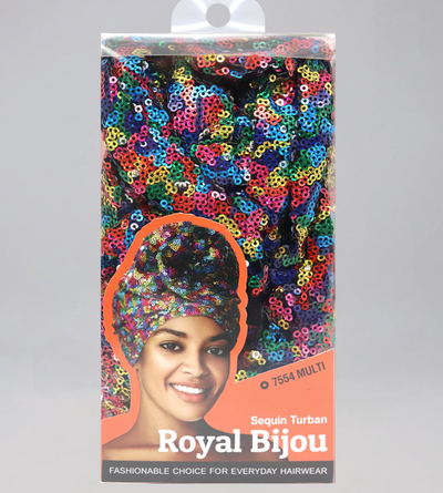 Royal Bijou Sequin Turbans (3PC) - Multiple Colors