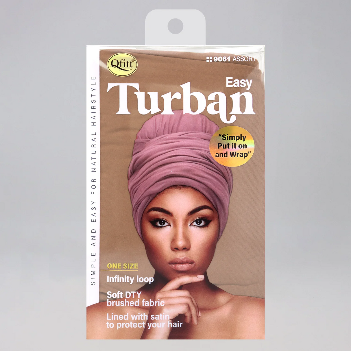 #9061 Qfitt Easy Turban - Assort (6PC)