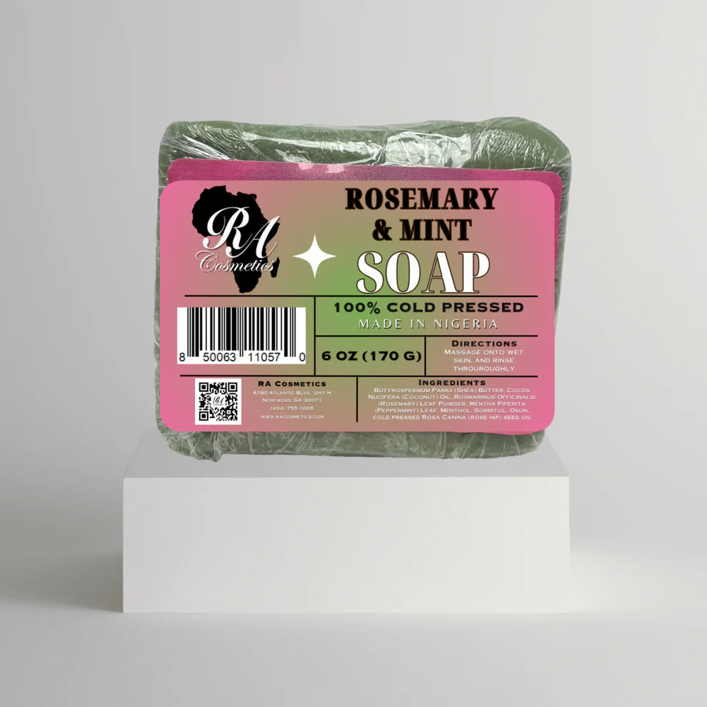 RA 100% Cold Pressed Rosemary & Mint Soap 6oz (PC)
