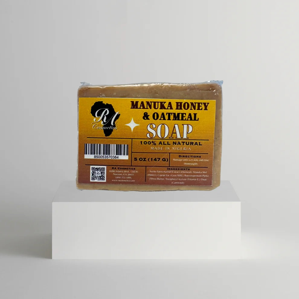 RA 100% All Natural Manuka Honey & Oatmeal Soap Bar 5oz (PC)