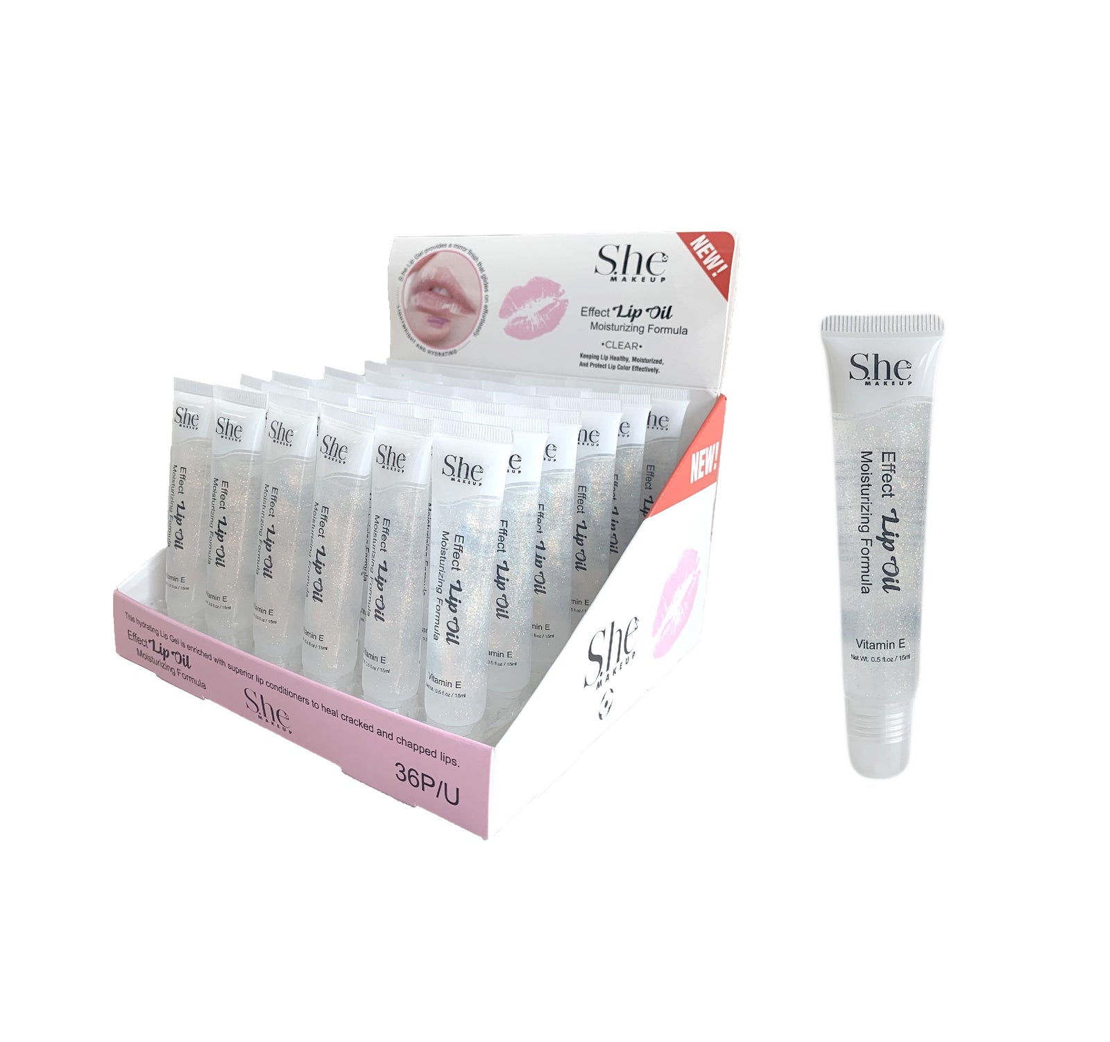 She Effect Lip Oil #LG07G (36PC)