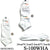 Plain White Ankle Socks (Size 9-11) #S-100WHA (12PC)