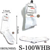 Plain White Long Socks (Size 9-11) #S-100WHB  (12PC)
