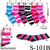 Stripe Design Long Socks / Assorted (Size 9-11) #S-101B  (12PC)
