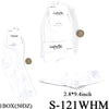 Plain White Long Socks (Size 4-8) #S-121WHM (12PC)