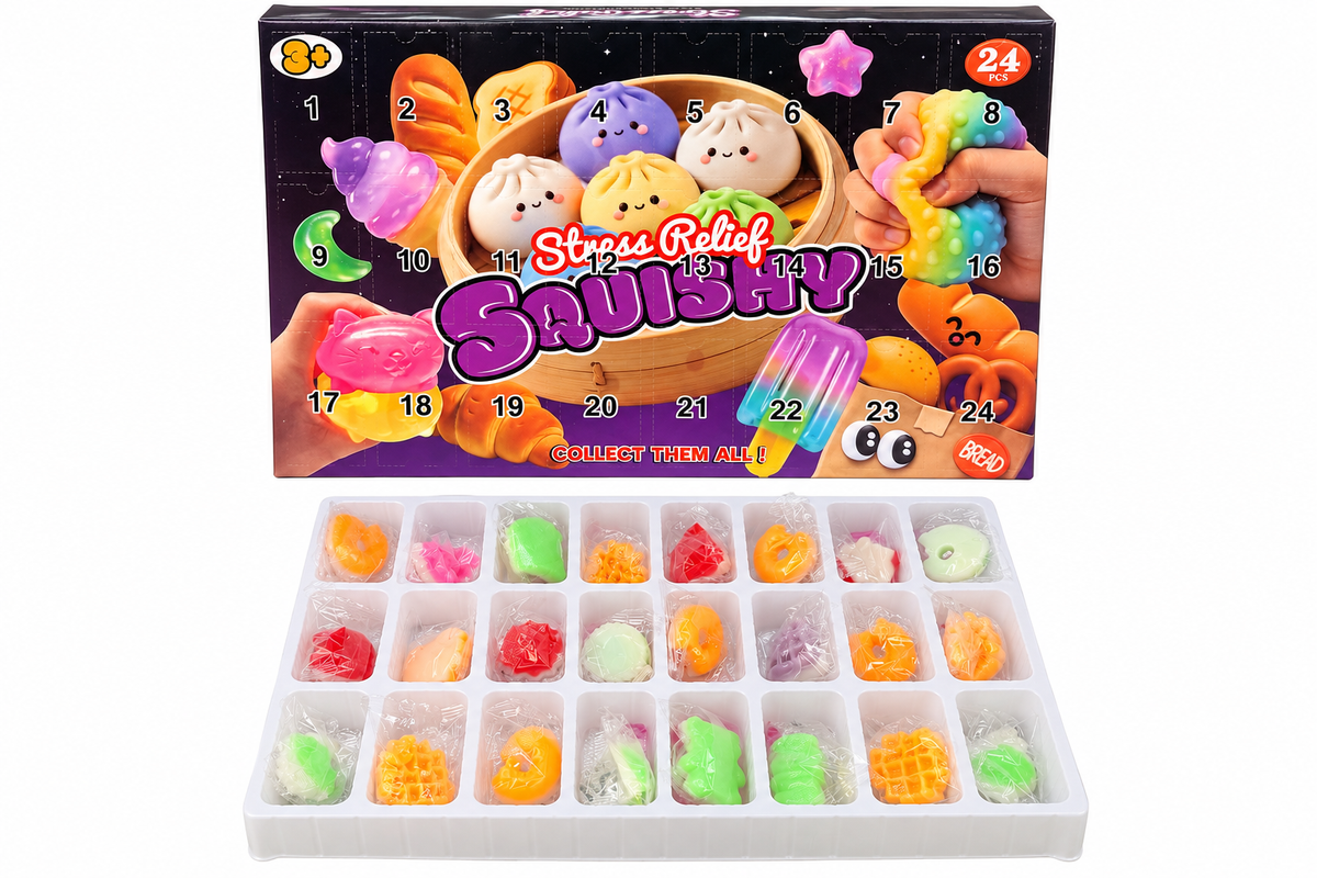 Assorted Squishy Advent Calendar #STY17 (1DISP/24PC)