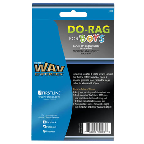#803 WavEnforcer Boy Do-Rag (8PC)