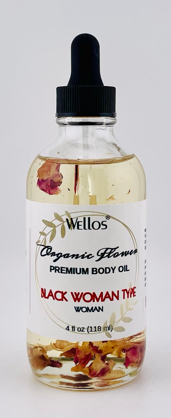 Wellos Organic Flower Body Oil 4oz (PC)