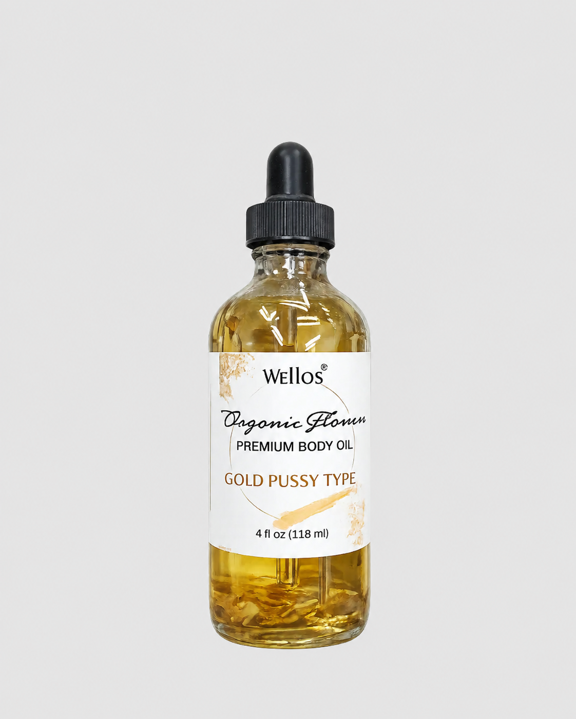 Wellos Organic Flower Body Oil 4oz (PC)