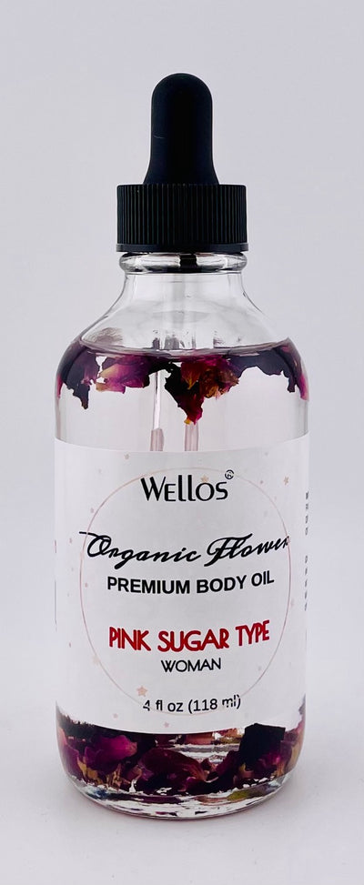 Wellos Organic Flower Body Oil 4oz (PC)
