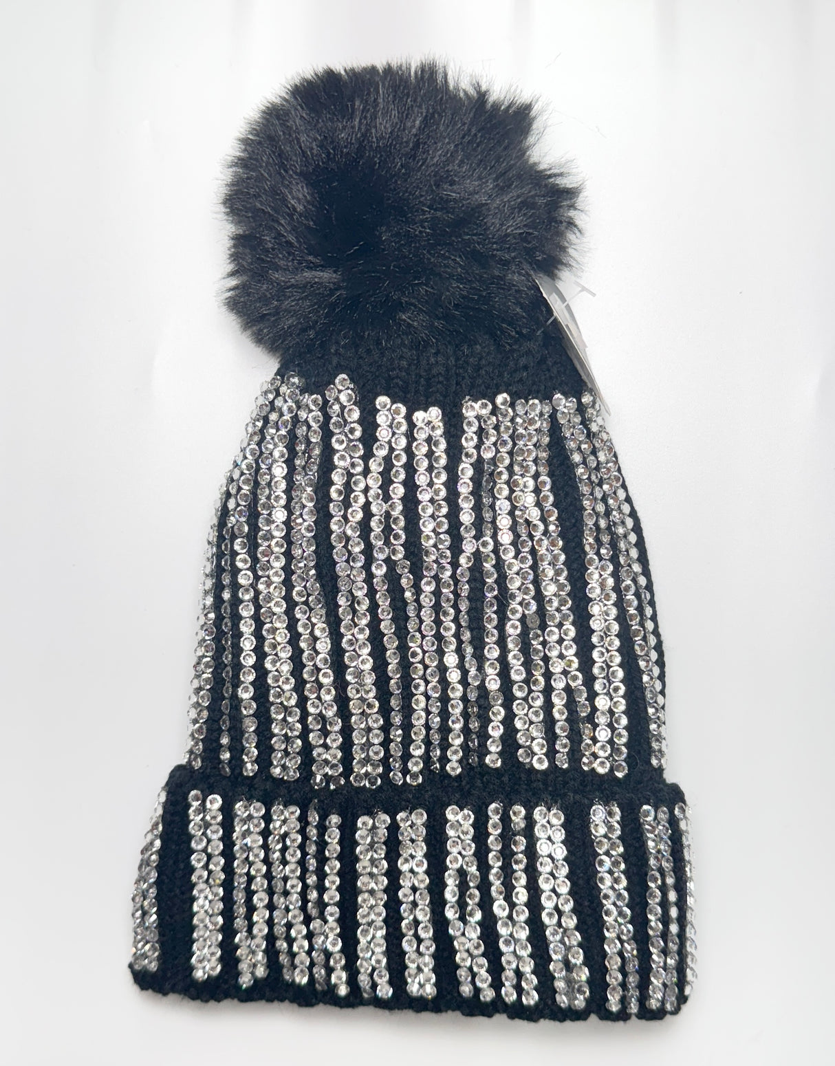 Fashion Rhinestone Pom Pom Winter Hat #AHT1023 - Multiple Colors (PC)