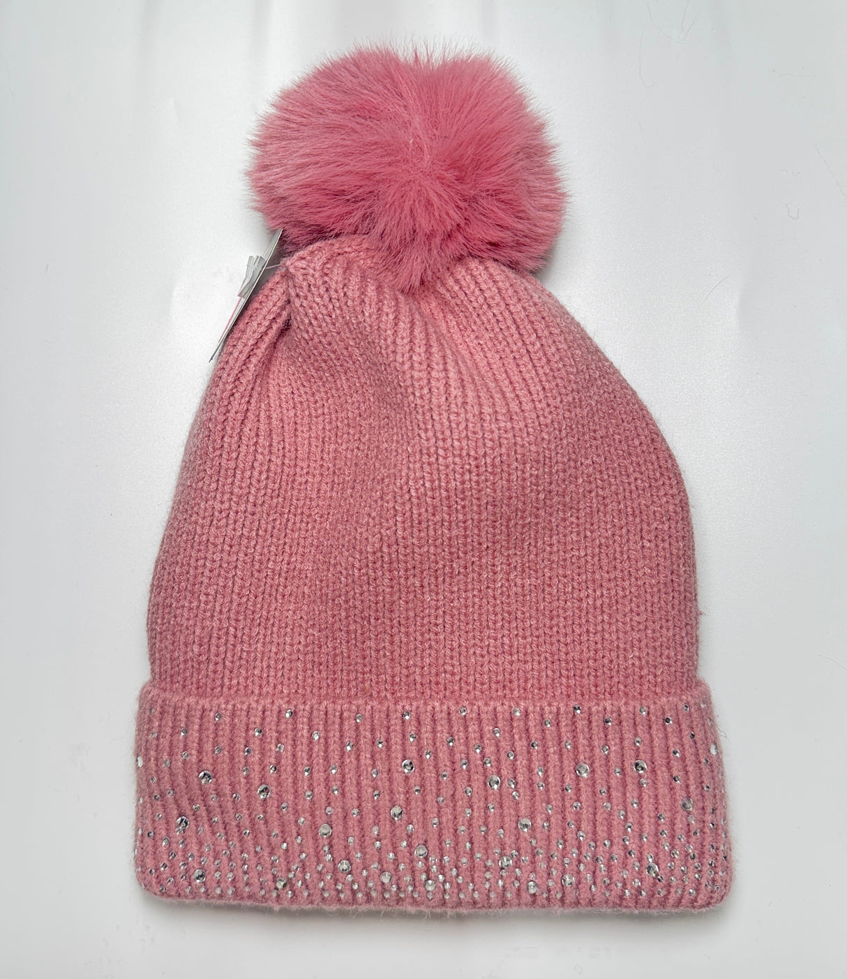 Fashion Rhinestone Knit Pom Pom Beanie #AHT1133 - Multiple Colors (PC)
