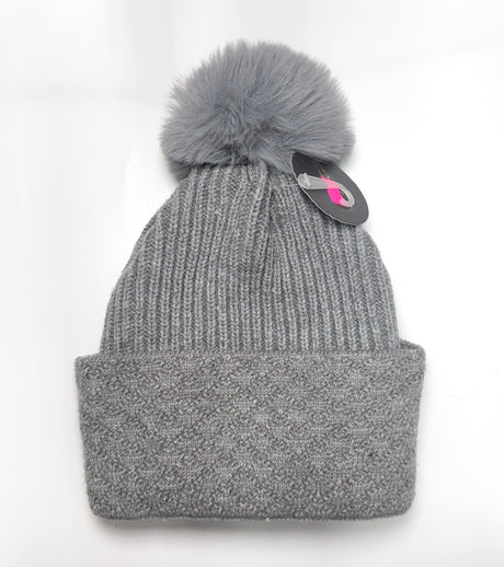 Fashion Cozy Knit Pom Pom Beanie #AHT1136 - Multiple Colors (PC)