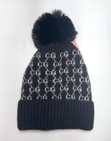 Fashion Designer Knit Pom Pom Beanie #AT346 - Multiple Colors (PC)
