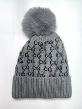 Fashion Designer Knit Pom Pom Beanie #AT346 - Multiple Colors (PC)