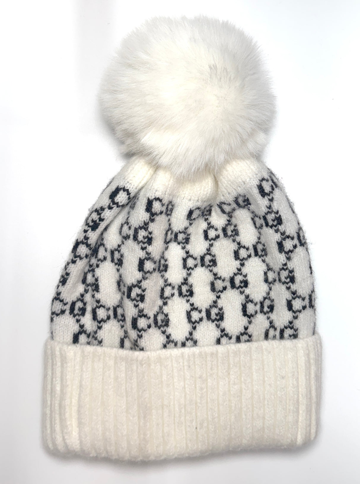 Fashion Designer Knit Pom Pom Beanie #AT346 - Multiple Colors (PC)
