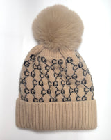 Fashion Designer Knit Pom Pom Beanie #AT346 - Multiple Colors (PC)
