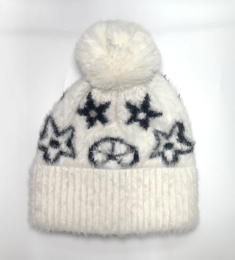 Fashion Fuzzy Designer Pom Pom Beanie #AT516 - Multiple Colors (PC)