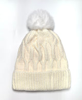 Fashion Knit Pom Pom Beanie #HT212 - Multiple Colors (PC)